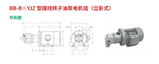 BB-B*YJZ型摆线转子油泵电机组（立卧式）